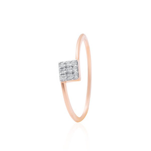 Luxury 14K Rose Gold Ladies <b>Ring</b> 1.010g Solid Gold <b>Thin</b> Design for Retailers Wholesale Fine Jewelry Manufacturer Direct Sale - Product Image 1