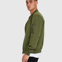 Blouson Bomber matelassé imperméable pour homme, noir uni, col montant, logo frontal, à capuche, grande taille, fermeture éclair, vente en gros