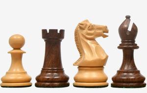 Pions d'échecs professionnels Staunton, 3,8 pouces, en bois de sheesham et de buis, lestés, au meilleur prix - Product Image 6
