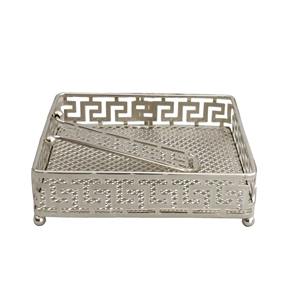 Porta Servilletas de Metal con Textura de Hoja, Sostenible y Duradero, Agrega una Estética Moderna y Elegante a Baños, Cocinas, Oficinas y Restaurantes - Product Image 2