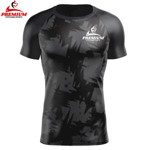 Rashguard BJJ Léger OEM pour Adultes, Manches Courtes, Respirant, avec Logo Personnalisé et Protection Anti-UV – Vente en Gros - Product Image 1