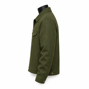 Veste en jean classique pour homme avec poches à rabat, style workwear, col rabattu, coupe régulière, pour l'automne - Product Image 5
