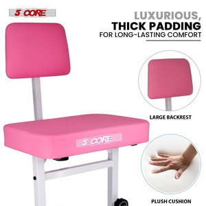 5 Core Piano <b>Bench</b> 3" <b>Padded</b> Cushioned Stool w Backrest Heavy Duty Musician Chair Height Adjustable - Product Image 3