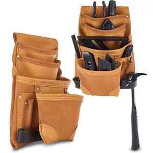 Professional Best Quality Solid Material Tool Bag With Belt for Sale Premium Quality Men's PU Leather Tool <b>Kit</b> Belts - Product Image 6