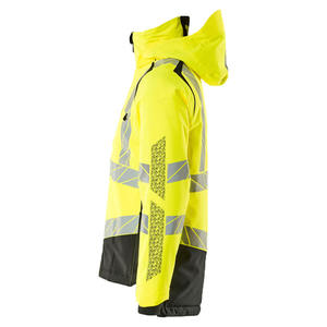 Chaqueta de Seguridad Reflectante de Alta Visibilidad OEM, Transpirable, Impermeable, Resistente al Viento, Certificada CE, Ropa de Trabajo para Adultos - Product Image 4