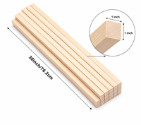 Batang Dowel Kayu Basswood Alami Potongan Halus Perlengkapan Kerajinan DIY Dekorasi Berdiri Sendiri Panjang 120cm Vietnam Dapat Disesuaikan