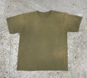 Camisetas de Alta Calidad con Lavado Ácido para Hombre, Nuevo Diseño, Manga Corta, Secado Rápido, Transpirables, 100% Algodón, Ropa Casual para Adultos - Product Image 3