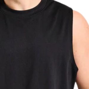 Camiseta sin mangas para hombre, camiseta deportiva sin mangas, mezcla de algodón, chaleco de entrenamiento, ropa deportiva transpirable, ropa de verano, venta al por mayor - Product Image 5
