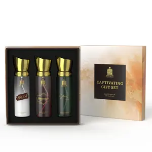 Adilqadri Captivating, Set de Regalo de 20 ml, 3 Fragancias Duraderas para Hombre, Perfume en Spray Premium, Disponible a Precio de Mayoreo - Product Image 2