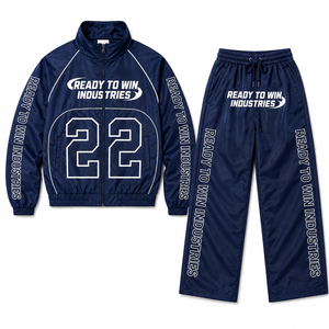 Ensemble de survêtement Ready To Win Industries, bleu marine, manches longues, fermeture éclair, sportif, polyester, adulte, unisexe, automne - Product Image 1