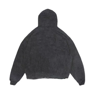 เสื้อฮู้ดสไตล์โกธิคแบบซิปเต็มตัว ล้างสีแบบแอซิดวอช มีสินค้าพร้อมส่ง ขายดีที่สุด เสื้อฮู้ดแฟชั่นลำลองสำหรับผู้ชาย - Product Image 3