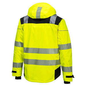 Chaqueta de Seguridad de Alta Visibilidad para Adultos, con Cinta Reflectante, Antiestática, para Invierno, 80% Poliéster, 20% Algodón, con Servicio OEM - Product Image 3