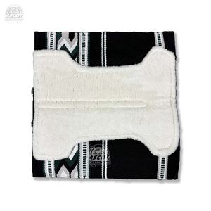 Tapis de selle de cheval western avec logo personnalisé en laine indienne feutre patchs en daim pour la vente en gros équestre - Product Image 3