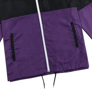 Custom Logo Men's Plus-Size <b>Summer</b> Casual Windbreaker <b>Jackets</b> <b>Lightweight</b> Breathable Waterproof Zipper Hoodies Thin Style - Product Image 3