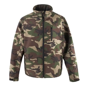 Custom Logo Unisex Soft Shell Insulated Fleece Outdoor Warm Breathable <b>Heat</b>-Transfer Print Performance Camouflage Hunting Jacket - Product Image 1
