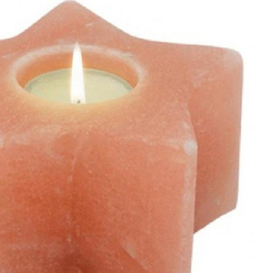 Himalayan Salt Star Tealight <b>Candle</b> Holder Handmade Natural <b>Pink</b> Crystal Eco-Friendly Modern Rustic Home Decoration Feng Shui - Product Image 6