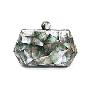 Sac à main de style moderne de haute qualité avec incrustation MOP et décoration en perles métalliques, deux modèles pour femmes - Housse de sac fourre-tout décontractée à prix économique - Product Image 1