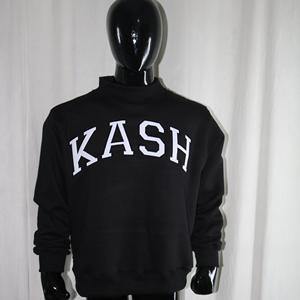 เสื้อสเวตเชิ้ตคอเต่า KASH BLACK สีขาว 100% ปักลายแบบ Applique คอเสื้อกว้าง URBAN PRODUCTIONS - Product Image 1
