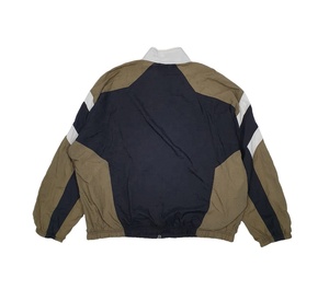 Chaqueta Deportiva para Hombre con Bloques de Color, Azul Marino, Caqui y Blanco, Cierre de Cremallera, Cuello Alto, Estilo Casual para Otoño, Corte Regular, Poliéster - Product Image 2