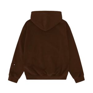 Vente en gros de sweats à capuche d'hiver 100% coton de haute qualité avec poche avant, design personnalisé, manches longues côtelées, pour adultes - Product Image 2