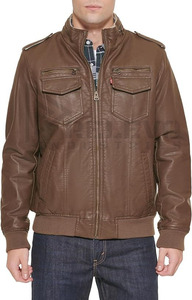 เสื้อแจ็คเก็ตหนังแท้คุณภาพสูง RELEVO INDUSTRY  แบบเย็บลาย  รักษ์โลก  ออกแบบตามสั่ง OEM สำหรับผู้ชาย ฤดูหนาว สินค้าขายส่งจากสหรัฐอเมริกา - Product Image 6