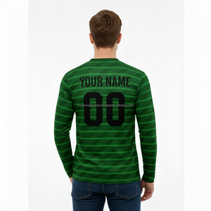 Camiseta de Manga Larga Casual para Hombre con Diseño de Logotipo Personalizado, Impresión Digital - Product Image 4