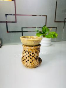 Soapstone Marble Incense Burner Aromatherapy <b>Diffuser</b> With Bowl Top For Home Decor All Season Use - Product Image 4