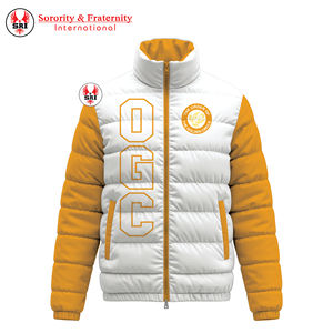 Blousons matelassés décontractés en toile de haute qualité pour homme, motif lettres, à capuche, coupe-vent, rembourrés en polyester/coton, pour l'hiver et les températures froides - Product Image 6