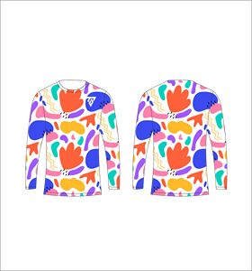Camiseta de Manga Larga para Hombre, Color Azul Marino, Naranja y Verde Salvia, Camuflaje, Patrón Retro en Espiral, Cuello Redondo, Estilo Casual, Ropa Deportiva, para Gimnasio y Entrenamiento - Product Image 4