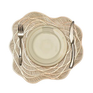 Irregular Stone <b>Coasters</b> With Gold Edge Glam Design Non-Slip Mats & Pads - Product Image 3