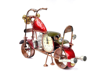 GUNENDRA Crafts Decorative <b>Vintage</b> <b>Wall</b> Décor Bike with <b>Clock</b> Showpiece for Home Décor Made (18x6x12 INCHES) - Product Image 1
