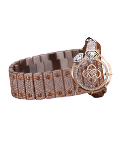 Montre en diamant moissanite de haute qualité pour hommes, entièrement sertie de pierres VVS - Product Image 2