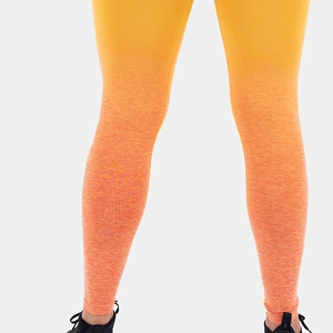 Leggings de sport pour femmes, fabriqués sur mesure, en spandex/nylon antibactérien 220g, taille mi-haute, pour la gym, le fitness et le yoga, impression par sublimation, OEM - Product Image 6