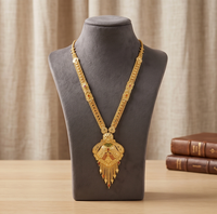 Divyoro Gold Rani Haar, collier ethnique classique plaqué or 24 carats avec pampilles, ensemble de bijoux de mariage et de fiançailles pour femme, incrustation de zircon