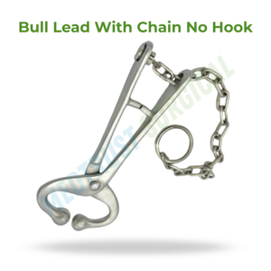 Laisse de bétail avec chaîne, taille standard, instrument vétérinaire pour le contrôle du bétail - Product Image 2