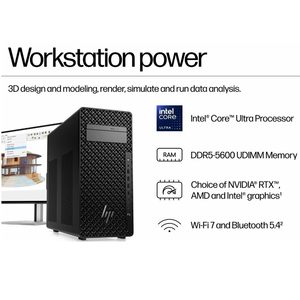 Estación de Trabajo Intel Core Ultra 9 285K Office AI en Empaque Original, Z2 G9 HPS Z2 Tower G1i, PC de Escritorio con RTX <span class=keywords><strong>A400</strong></span> 4G - Product Image 4