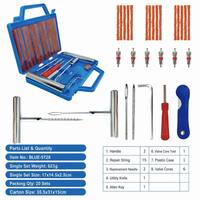 Kit de réparation de pneus Meilunmei 57 pièces, outil de réparation de pneus crevés robuste pour voiture, camion, moto, réparation d'urgence des pneus