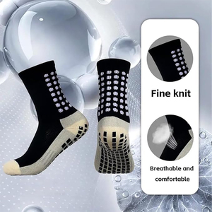 Comfortable Spring Sports <b>Socks</b> <b>Black</b> And White Color Breathable Quick Dry Football Basketball Knee <b>Socks</b> For Sports - Product Image 5