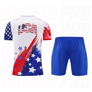 Kid's Soccer Jersey Children's Uniform Youth Sports Training Clothing American Style Shirt with <b>Matching</b> Socks Breathable Quick - Product Image 2
