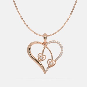 Pendentif minimaliste en argent et diamant le plus vendu pour unisexe, bijoux plaqués or de luxe certifiés IGI pour les fêtes, les cadeaux et le quotidien - Product Image 6