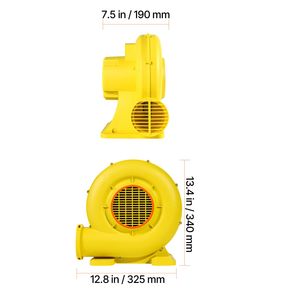 "680 750W 1.0HP Commercial <b>Inflatable</b> Blower for Bounce <b>Houses</b> & Castles-3400RPM" - Product Image 6