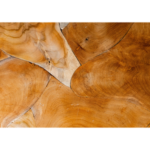 ARTERRA Premium exhibe exquisitas piezas de madera artesanales que destacan la textura natural de la raíz de teca, marca Rustic Teak Drum. - Product Image 3