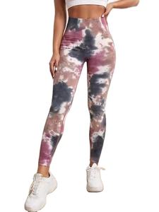 Leggings de Yoga de Cintura Alta para Mujer, Transpirables, de Secado Rápido, Duraderas, de Tela de Poliéster/Nailon, Cintura Elástica, Estampado, Largo Completo - Product Image 3