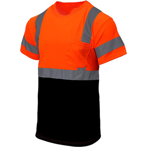 เสื้อก่อสร้างแบบถักสะท้อนแสงสีสะท้อนแสงสูงสำหรับงานจราจรและรักษาความปลอดภัย  แบบพิมพ์ลายสไตล์ทางการ - Product Image 5
