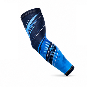 Men Athletic <b>Arm</b> <b>Sleeves</b> <b>Compression</b> Sports Fitness Training Running Cycling Breathable Stretch Flexible Support Protective - Product Image 1