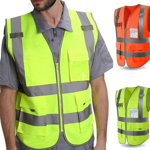 เสื้อกั๊กนิรภัยสะท้อนแสงสีส้มเขียวดำ ไฟ LED ความสว่างสูง ป้องกันไฟฟ้าสถิตย์ ทนไฟ แห้งเร็ว เหมาะสำหรับวิศวกร - Product Image 2