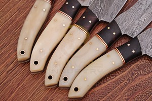 Handmade Damascus Steel <b>Knife</b> <b>Set</b> 5 PCS Custom Chef & Kitchen <b>Knives</b> Bone Handle Full Tang Razor <b>Sharp</b> Kitchen & Camping <b>Knives</b> - Product Image 3