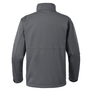 Chaqueta Deportiva Gris para Hombre, de Forro Polar, Cortavientos, con Cuello Alto y Cierre de Cremallera, Informal, para Exteriores, Corte Regular, de Poliéster, con Frente de Tejido Softshell - Product Image 6