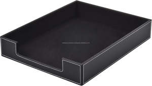 ถาดใส่จดหมายหนังสุดหรูสำหรับจัดระเบียบแฟ้มกระดาษนิตยสารเครื่องสำอางอุปกรณ์สำนักงานโต๊ะสำหรับห้องนั่งเล่น - Product Image 5