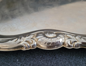 Handmade Silver Design Serving <b>Tray</b> Food Platter Gold Metal Handmade Design Decorative <b>Tray</b> <b>for</b> Home <b>Decor</b> Office & bar Use - Product Image 2